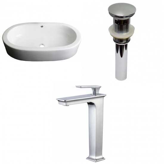 25.25-in. W Bathroom Vessel Sink Set_AI-33764