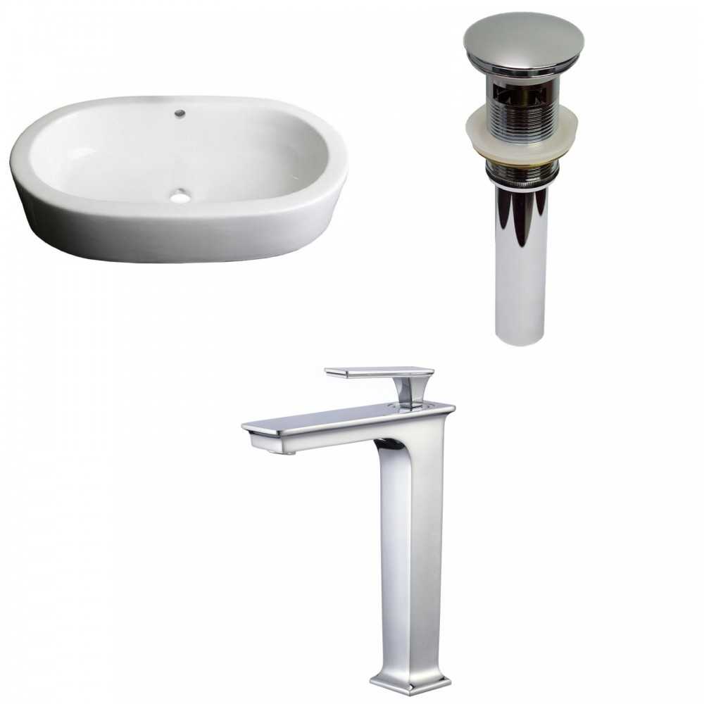 25.25-in. W Bathroom Vessel Sink Set_AI-33764