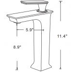 25.25-in. W Bathroom Vessel Sink Set_AI-33764