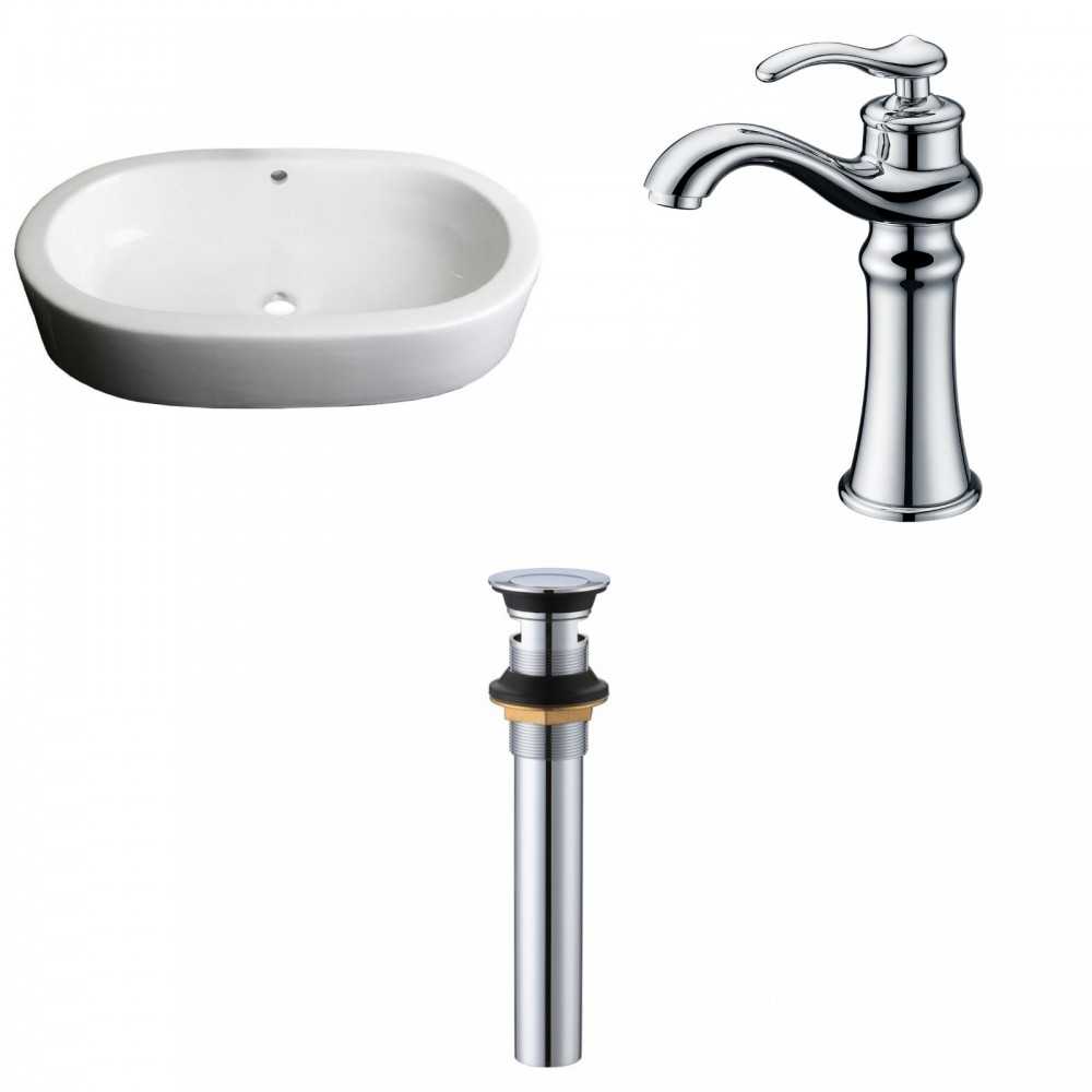 25.25-in. W Bathroom Vessel Sink Set_AI-33766