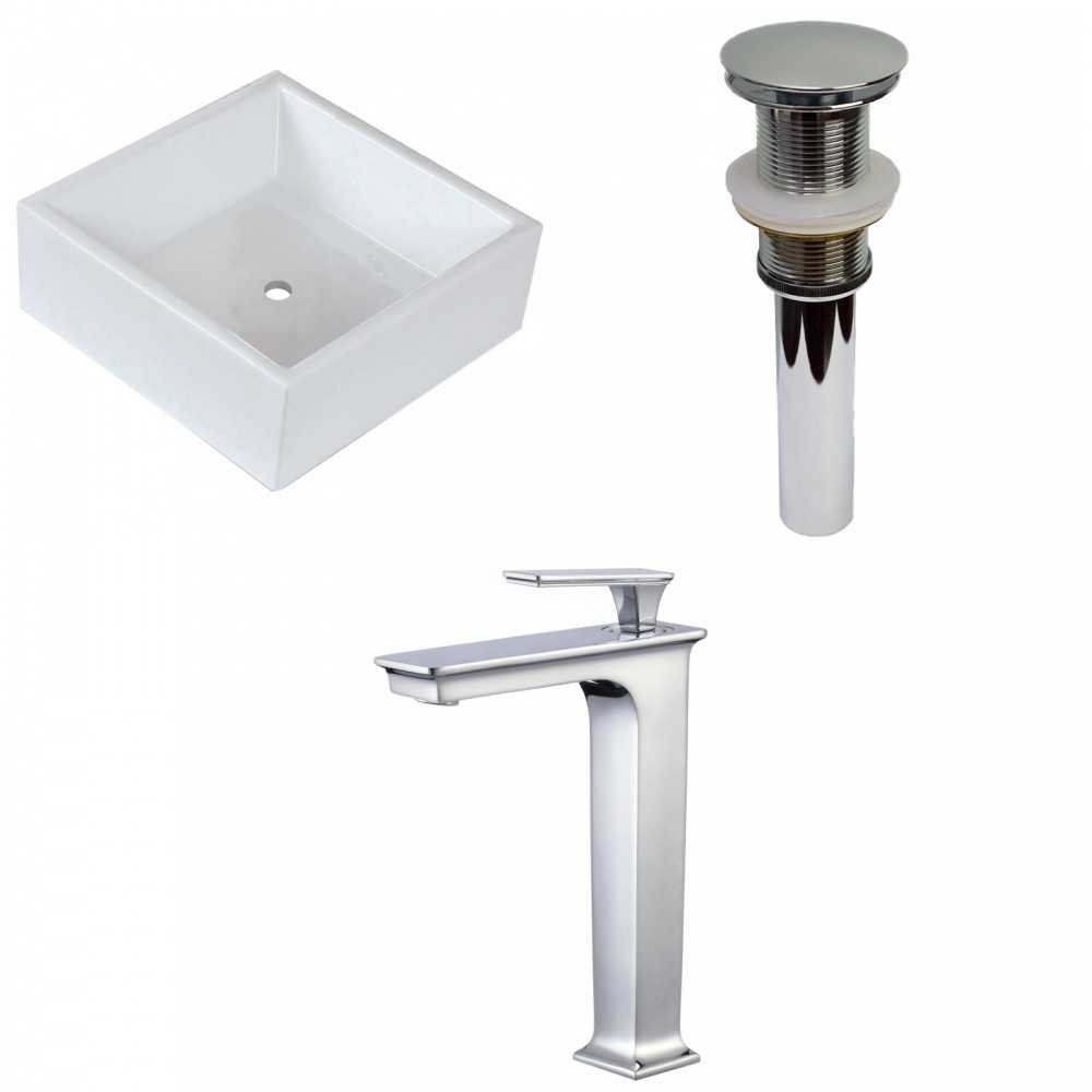 14.75-in. W Bathroom Vessel Sink Set_AI-33782