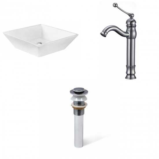 15.75-in. W Bathroom Vessel Sink Set_AI-33809