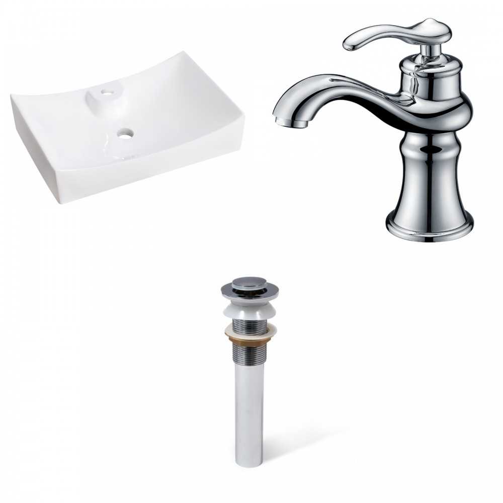 26-in. W Bathroom Vessel Sink Set_AI-33815