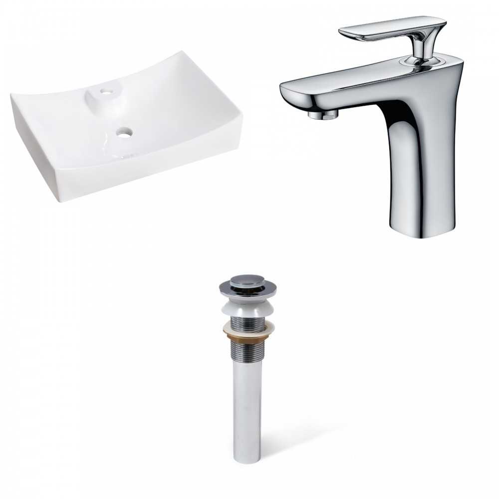 26-in. W Bathroom Vessel Sink Set_AI-33817