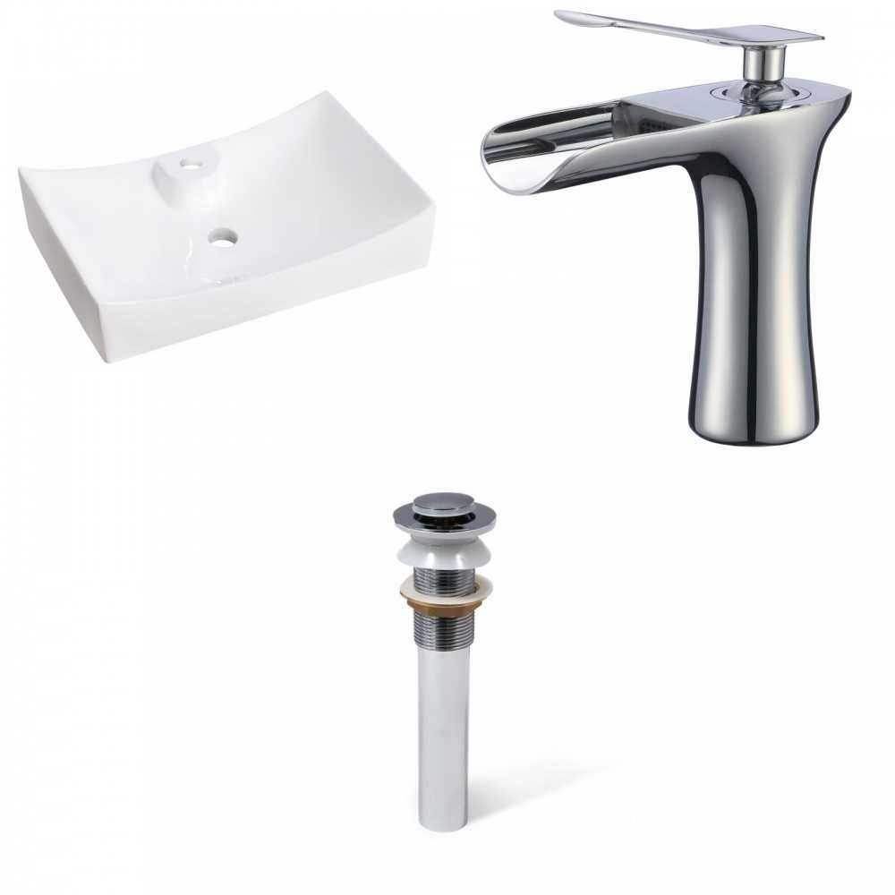 26-in. W Bathroom Vessel Sink Set_AI-33820