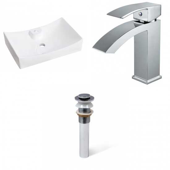 26-in. W Bathroom Vessel Sink Set_AI-33823