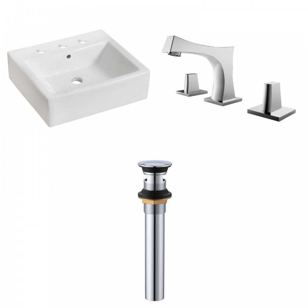 21-in. W Bathroom Vessel Sink Set_AI-33826