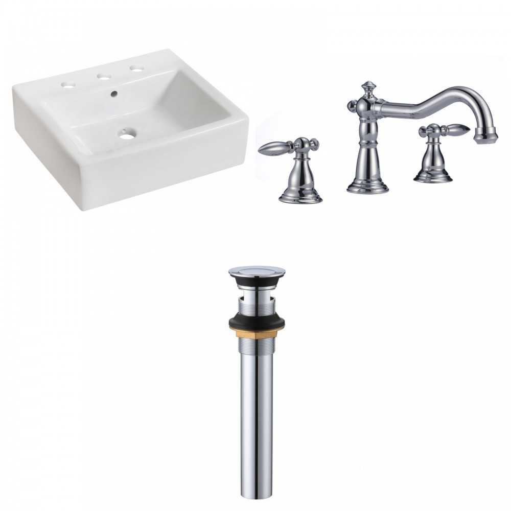 21-in. W Bathroom Vessel Sink Set_AI-33830