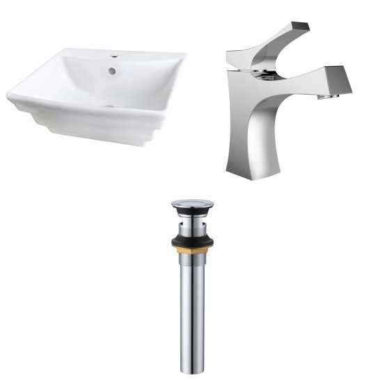 19.75-in. W Bathroom Vessel Sink Set_AI-33956