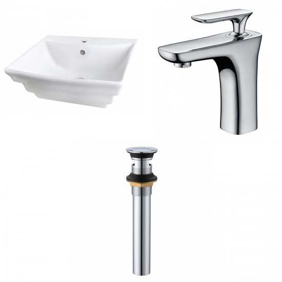 19.75-in. W Bathroom Vessel Sink Set_AI-33959