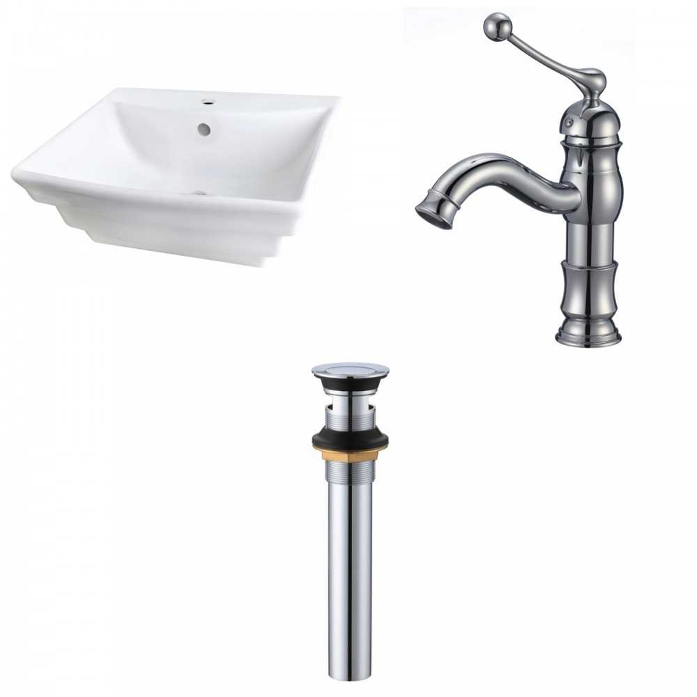 19.75-in. W Bathroom Vessel Sink Set_AI-33961