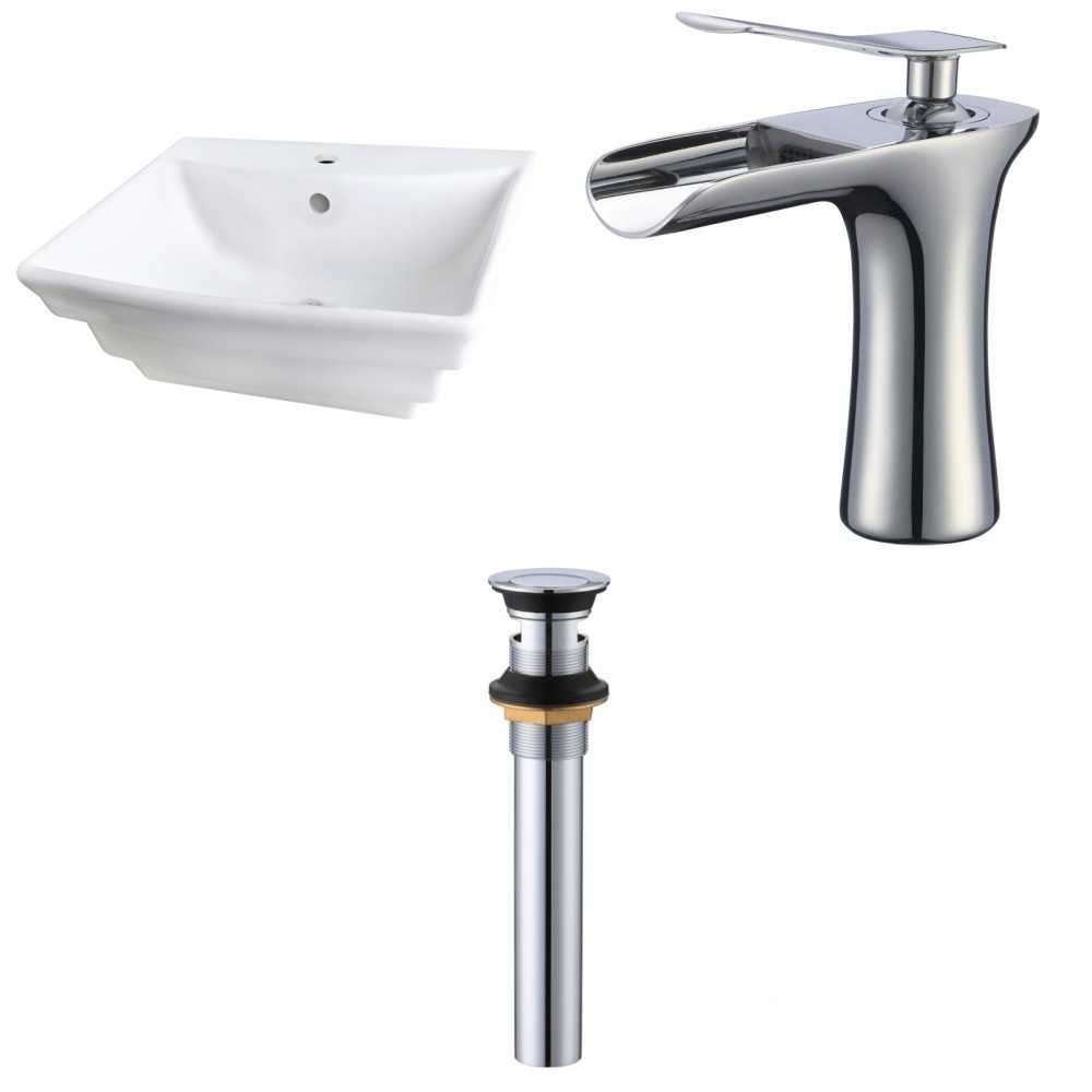 19.75-in. W Bathroom Vessel Sink Set_AI-33962