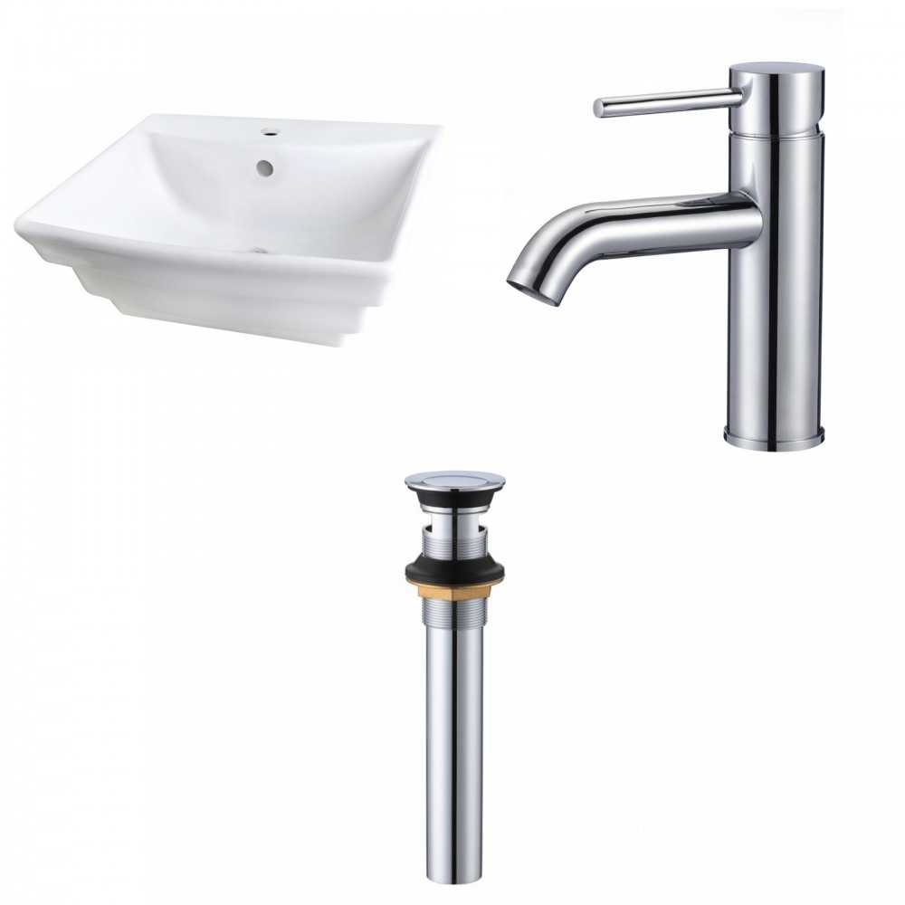 19.75-in. W Bathroom Vessel Sink Set_AI-33964