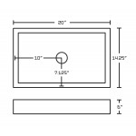 20-in. W Bathroom Vessel Sink Set_AI-34044