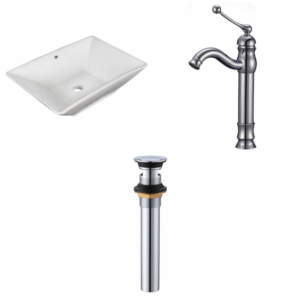 22-in. W Bathroom Vessel Sink Set_AI-34187