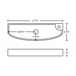 17.75-in. W Bathroom Vessel Sink Set_AI-34315