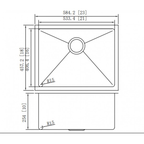 23-in. W Kitchen Sink_AI-34511