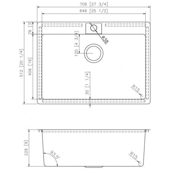 27.75-in. W Laundry Sink_AI-36044