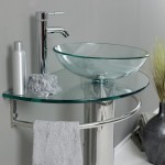 Fresca Attrazione 30" Modern Glass Bathroom Vanity w/ Frosted Edge Mirror