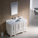 Fresca Oxford 48" Antique White Traditional Bathroom Vanity