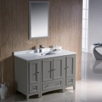 Fresca Oxford 48" Gray Traditional Bathroom Vanity