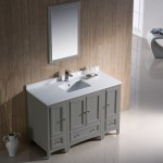 Fresca Oxford 48" Gray Traditional Bathroom Vanity