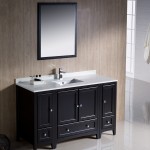 Fresca Oxford 54" Espresso Traditional Bathroom Vanity