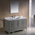 Fresca Oxford 54" Gray Traditional Bathroom Vanity