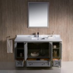 Fresca Oxford 54" Gray Traditional Bathroom Vanity