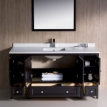 Fresca Oxford 60" Espresso Traditional Bathroom Vanity