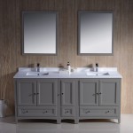 Fresca Oxford 72" Gray Traditional Double Sink Bathroom Vanity, FVN20-301230GR