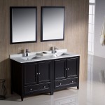 Fresca Oxford 60" Espresso Traditional Double Sink Bathroom Vanity, FVN20-3030ES