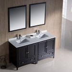 Fresca Oxford 60" Espresso Traditional Double Sink Bathroom Vanity, FVN20-3030ES