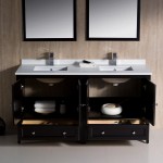 Fresca Oxford 60" Espresso Traditional Double Sink Bathroom Vanity, FVN20-3030ES