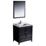 Fresca Oxford 30" Espresso Traditional Bathroom Vanity