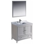 Fresca Oxford 36" Antique White Traditional Bathroom Vanity