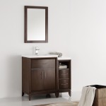 Fresca Cambridge 36" Antique Coffee Traditional Bathroom Vanity w/ Mirror