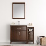 Fresca Cambridge 42" Antique Coffee Traditional Bathroom Vanity w/ Mirror