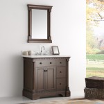 Fresca Kingston 37" Antique Coffee Traditional Bathroom Vanity w/ Mirror