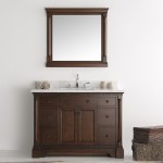 Fresca Kingston 49" Antique Coffee Traditional Bathroom Vanity w/ Mirror