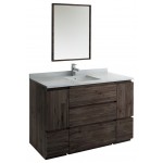 Fresca Formosa 54" Floor Standing Modern Bathroom Vanity w/ Mirror