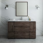 Fresca Formosa 54" Floor Standing Modern Bathroom Vanity w/ Mirror