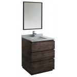 Fresca Formosa 30" Floor Standing Modern Bathroom Vanity w/ Mirror