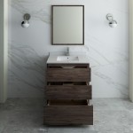 Fresca Formosa 30" Floor Standing Modern Bathroom Vanity w/ Mirror