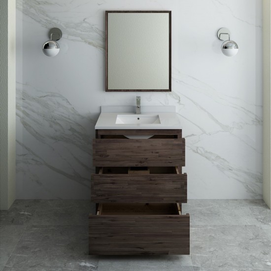 Fresca Formosa 30" Floor Standing Modern Bathroom Vanity w/ Mirror