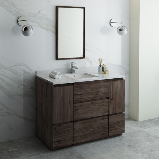 Fresca Formosa 48" Floor Standing Modern Bathroom Vanity w/ Mirror