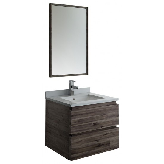 Fresca Formosa 24" Wall Hung Modern Bathroom Vanity w/ Mirror