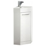 Fresca Coda 14" White Modern Corner Bathroom Vanity