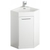 Fresca Coda 18" White Modern Corner Bathroom Vanity