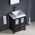 Fresca Torino 24" Espresso Modern Bathroom Vanity w/ Vessel Sink